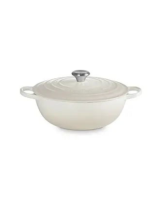 LE CREUSET | Pentola per famiglie 28 cm La Marmite SIGNATURE Azure | creme